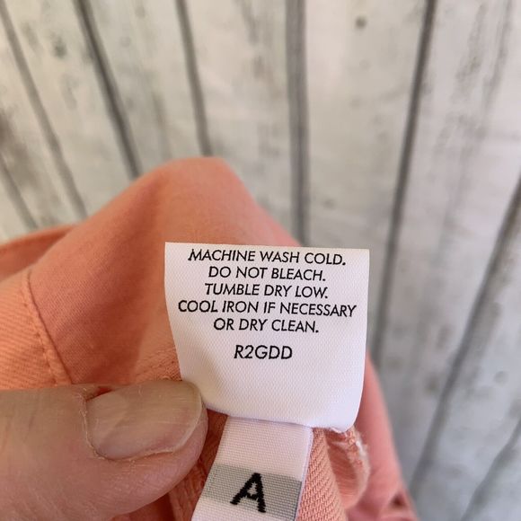 Eileen Fisher Woman 5 Pocket Lean Jean Organic Cotton Size 22W Stretch Peach - Picture 9 of 12